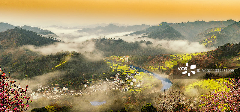 春到石潭图片素材