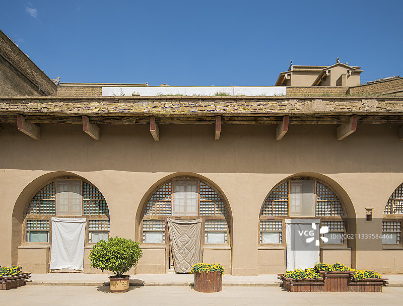 2016-09-10陕西省，榆林市，米脂县，杨家沟革命旧址图片素材