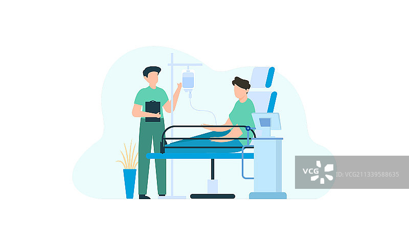 医生和护士提供医疗服务图片素材