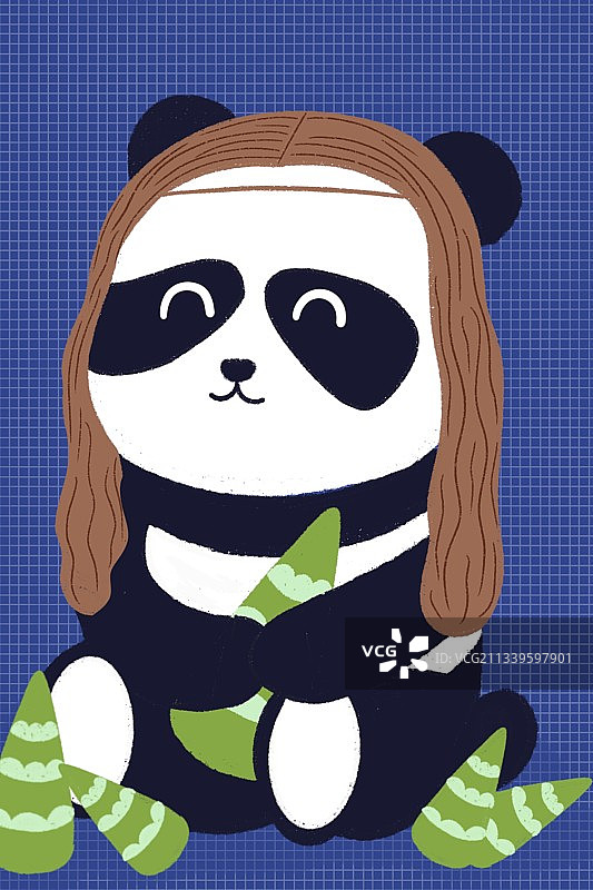 名画里的大熊猫图片素材
