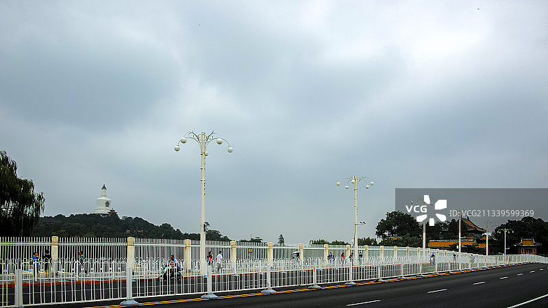 北京文津街后海团城图片素材