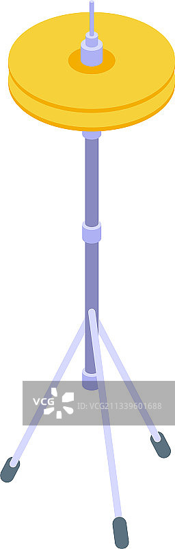 盘式鼓图标2.5D风格图片素材