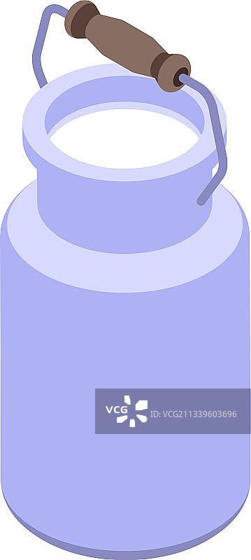 牛奶罐图标2.5D风格图片素材