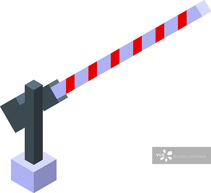 安全护栏隔离栏图标2.5D风格图片素材