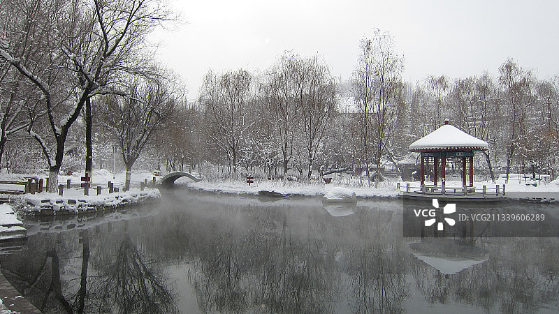 乌鲁木齐，水磨沟，雪景，大雪图片素材