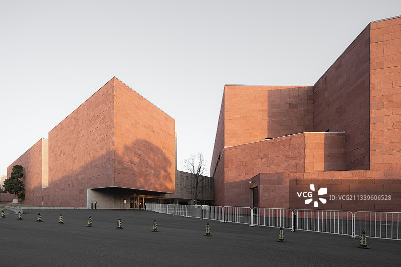 中国国际设计博物馆，博物馆，设计，大师建筑，建筑，日落，黄昏图片素材