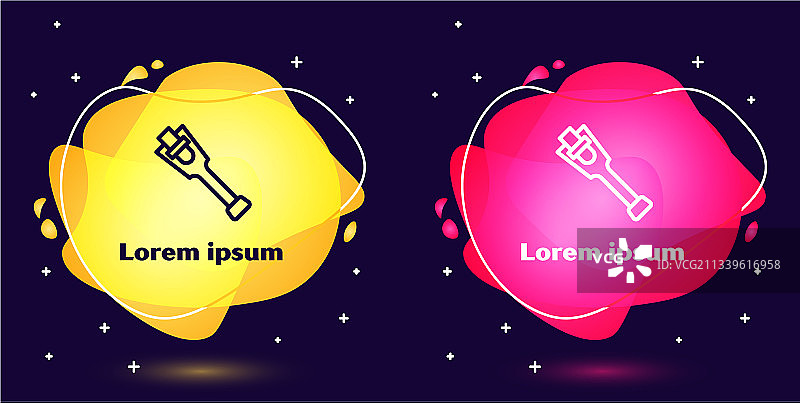 蓝色背景的假肢腿图标图片素材