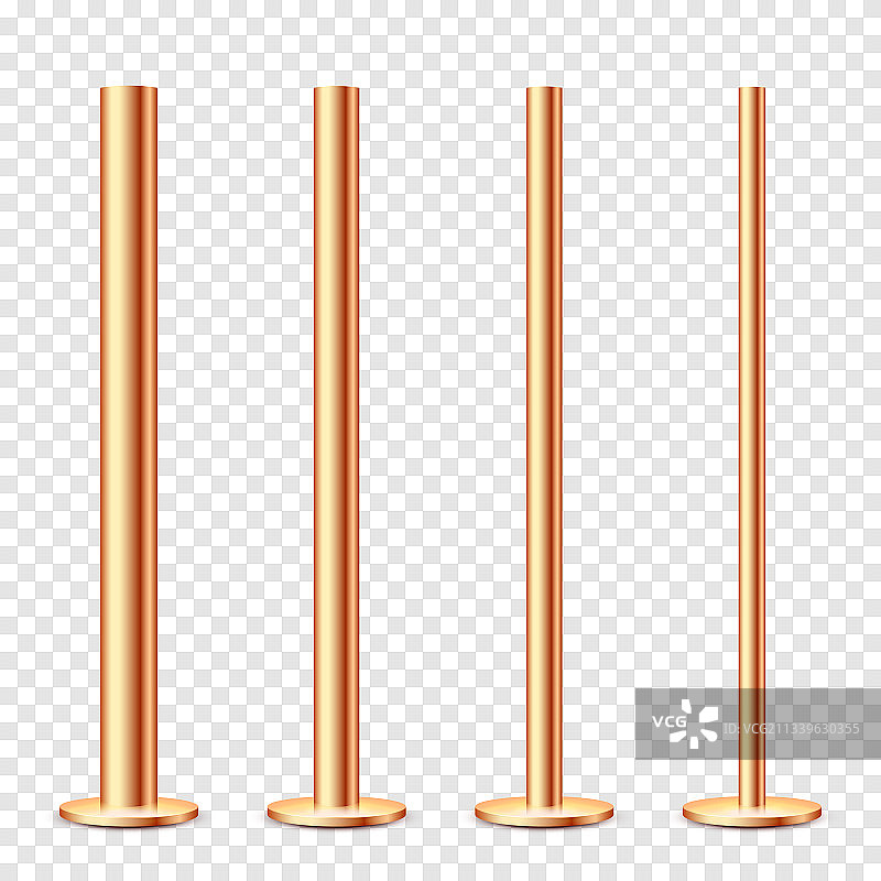 逼真风格金属杆合集图片素材