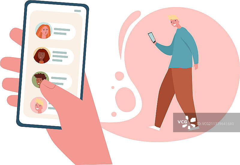 在线分享新闻推荐好友的概念图片素材