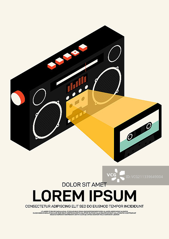 现代音乐海报设计模板背景图片素材