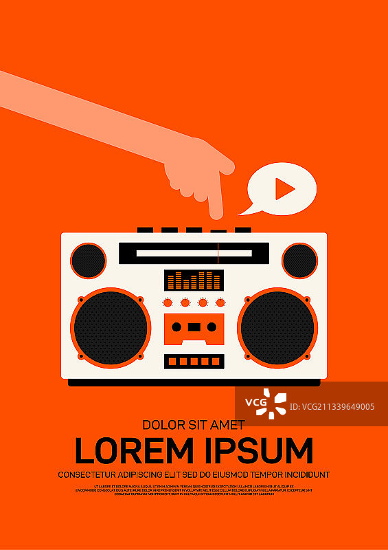 现代音乐海报设计模板背景图片素材