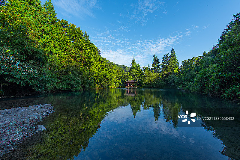 天目山双清池图片素材