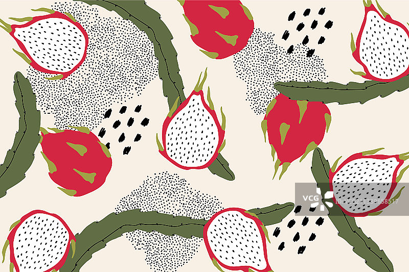 火龙果图案图片素材