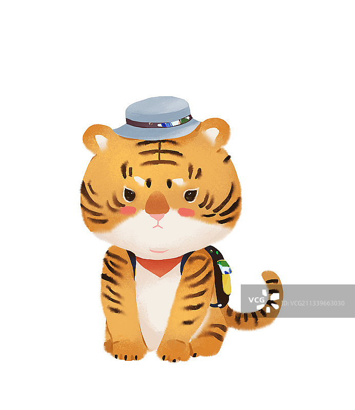 小老虎插画图片素材