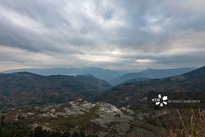 云南元阳老鹰嘴老虎嘴梯田图片素材