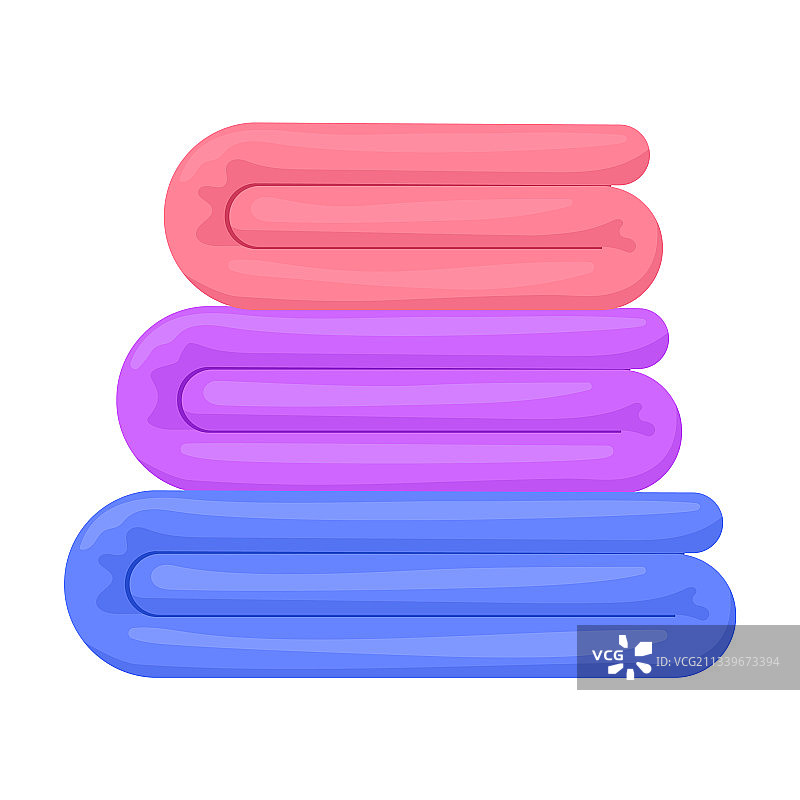 卡通毛巾图标图片素材