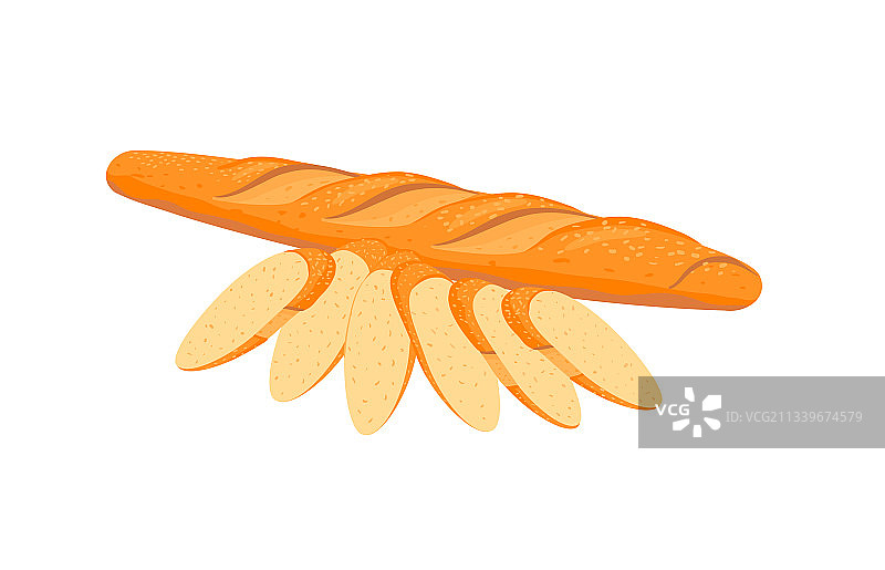 不同种类的面包合集图片素材