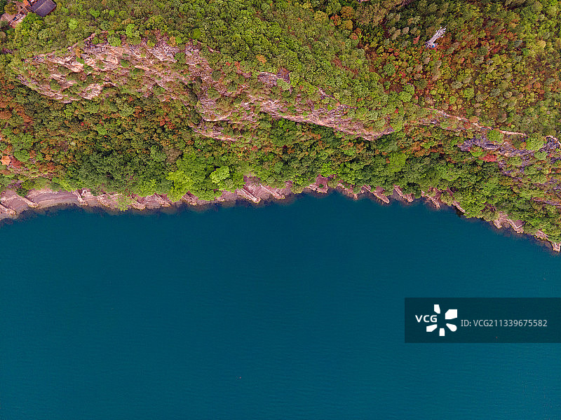 抚仙湖禄充风景区航拍图片素材