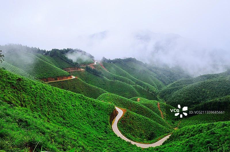 山道弯弯图片素材