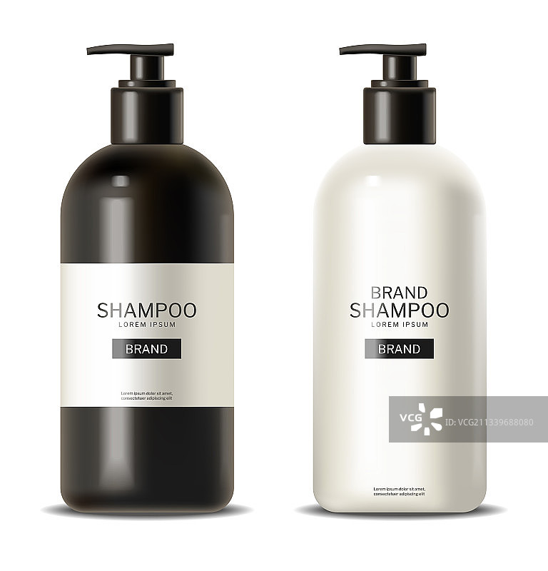 洗发水扩散器容器逼真效果图片素材