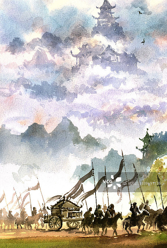 古代插画图片素材