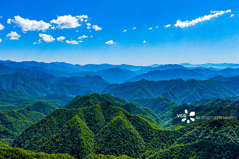 航拍秦岭美景图片素材