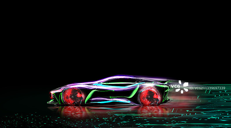 新能源，汽车，未来，科技，动感，速度，抽象，跑车，人工智能图片素材