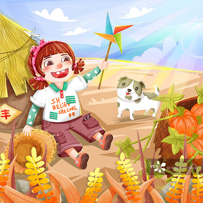 节气插画-寒露图片素材