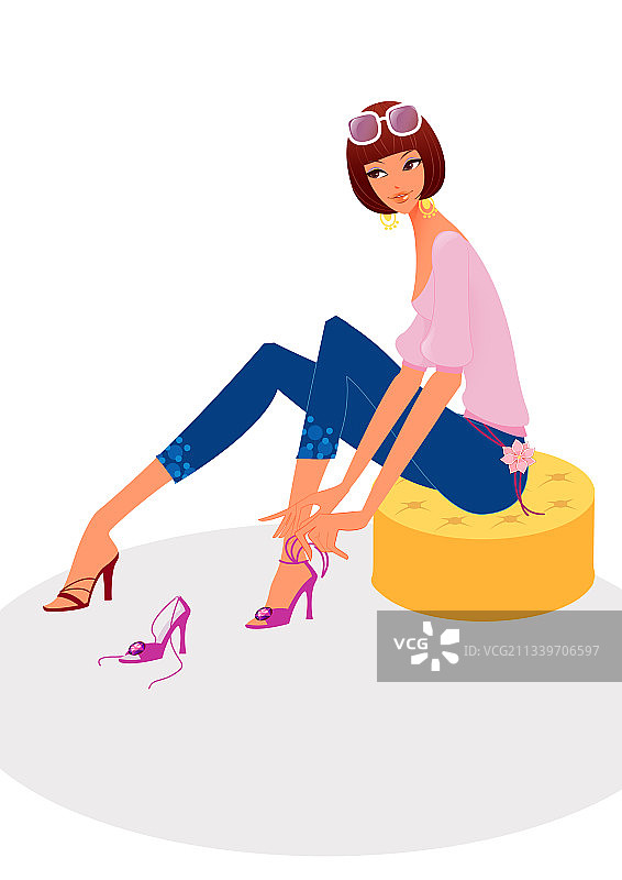 女性插画图片素材