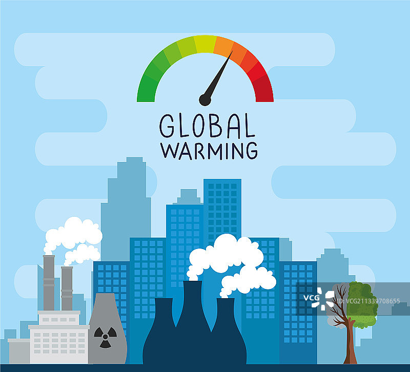 工业城市污染图片素材