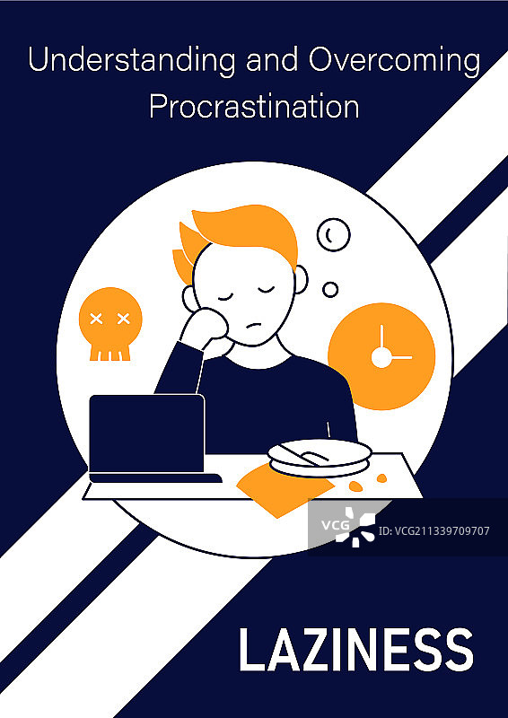 懒惰主题宣传册图标图片素材