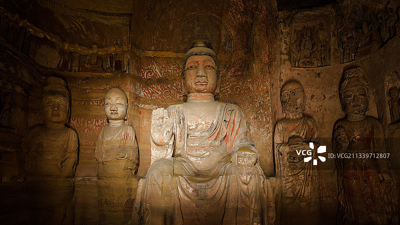 甘肃庆阳北石窟寺图片素材