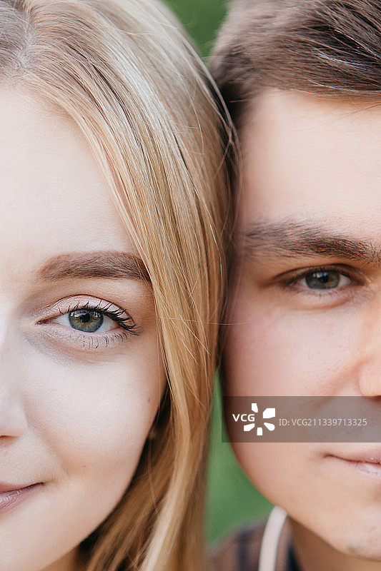 年轻情侣特写，俄罗斯图片素材