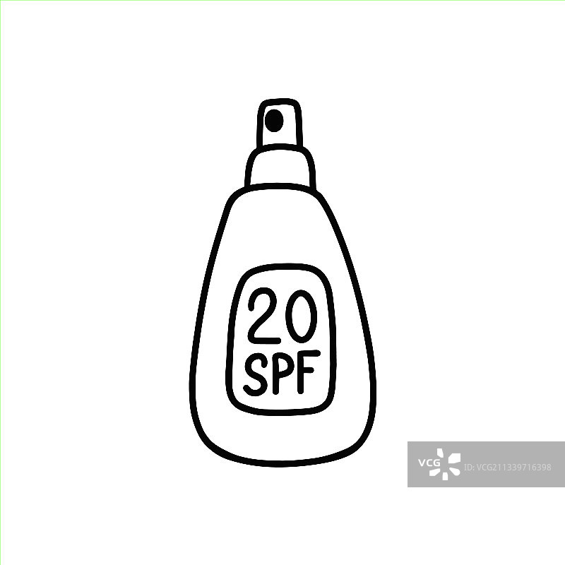 防晒喷雾包装图片素材
