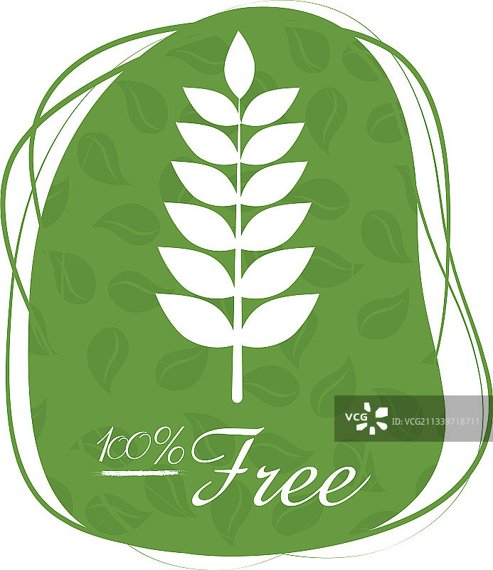 100%无麸质设计图片素材