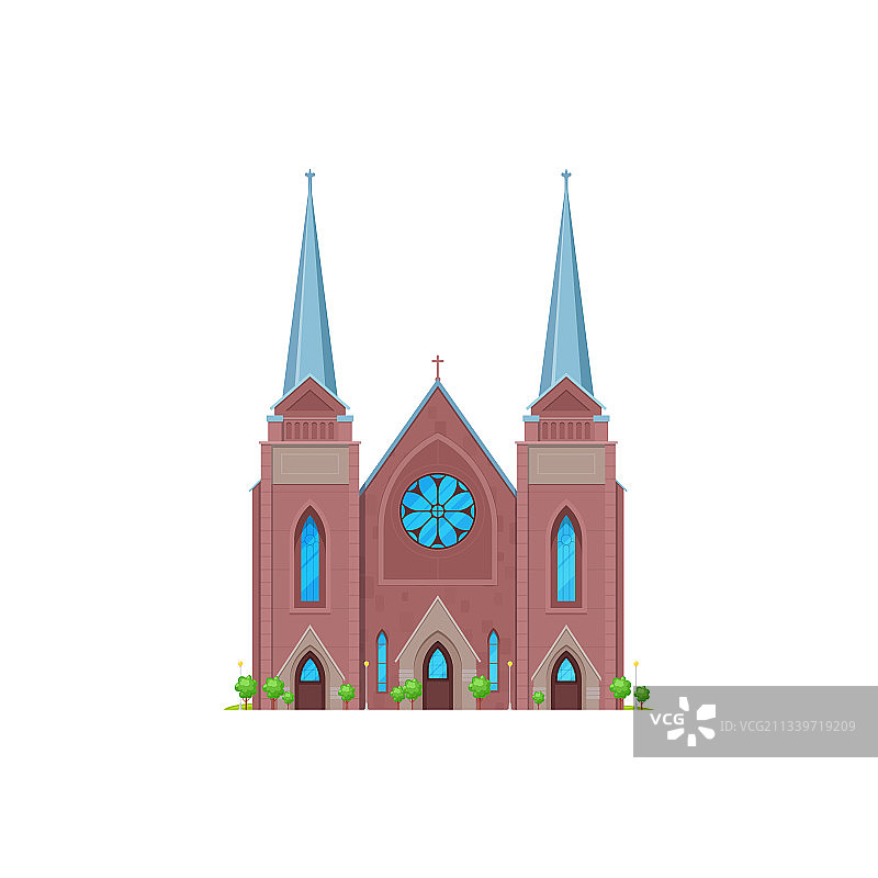大教堂建筑或中世纪古老教堂图片素材