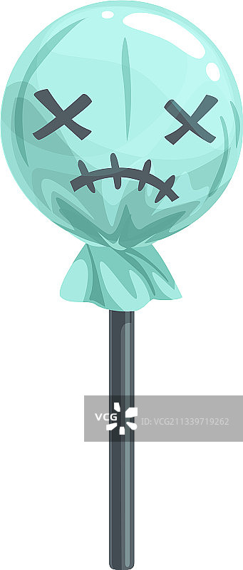 幽灵脸包装棒棒糖图片素材