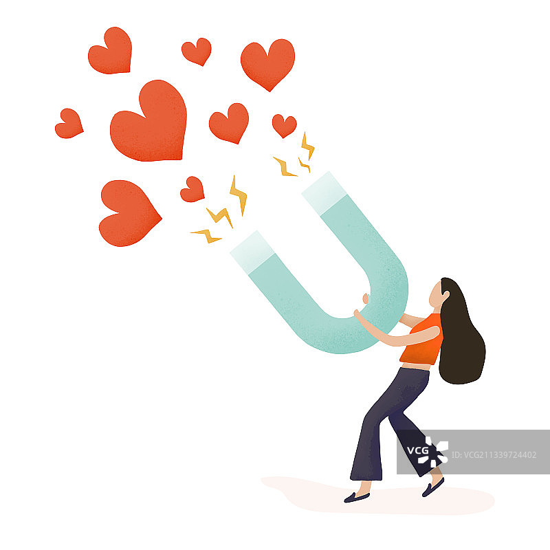 吸引更多粉丝的女孩图片素材