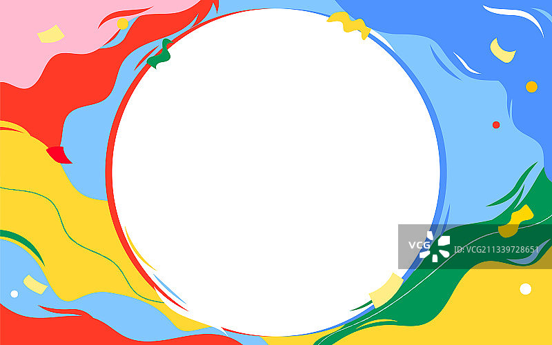 红色蓝色对抗绚烂矢量横幅背景图片素材