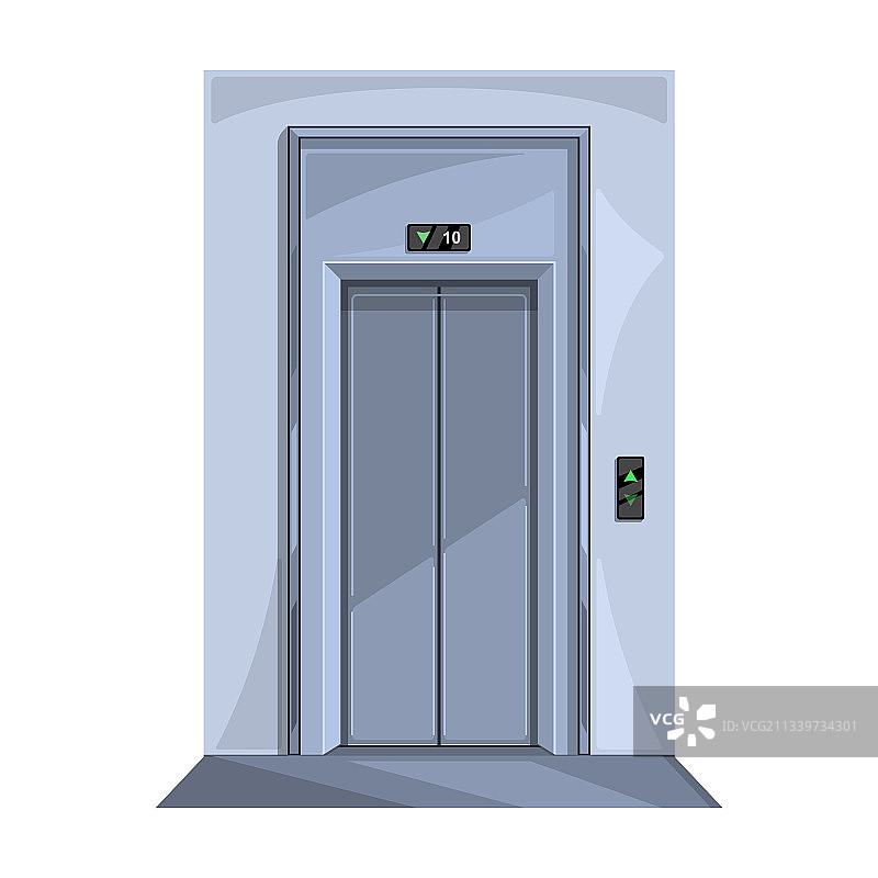 电梯卡通图标图片素材