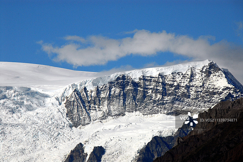 美国阿拉斯加兰格尔山脉雪山美景图片素材