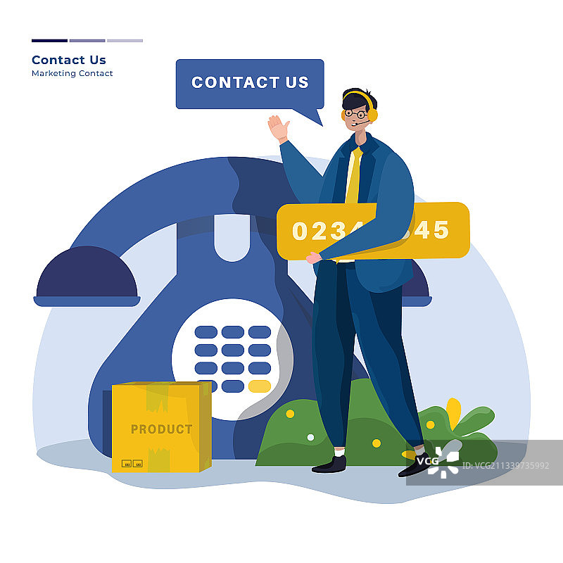 营销联络支持图片素材