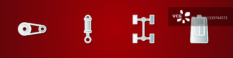 正时皮带套件减震器底盘汽车图片素材