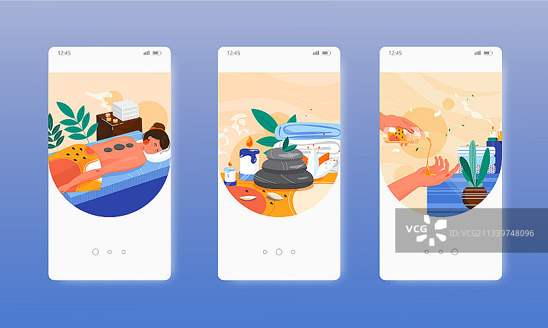 热石按摩水疗身体护理图片素材