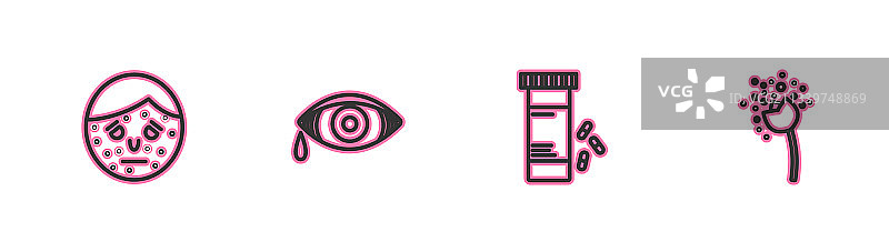 银屑病或湿疹药物图片素材