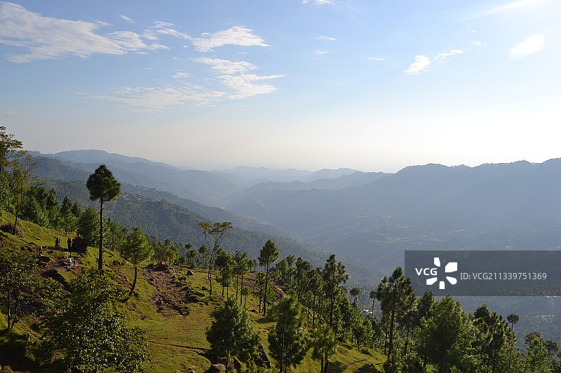 山对天空的风景图片素材