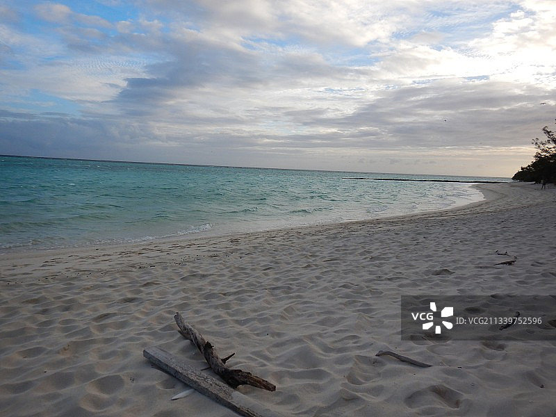 昆士兰赫伦岛日落海滩美景图片素材