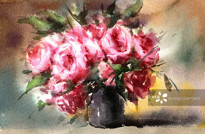 治愈系花朵插画图片素材