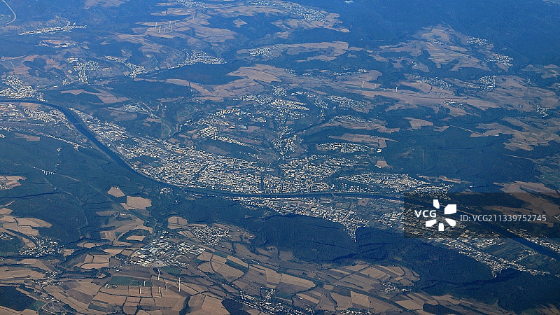 德国特里尔景观鸟瞰图片素材