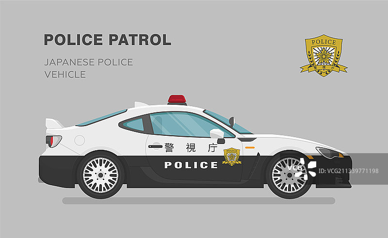 日本警车图片素材
